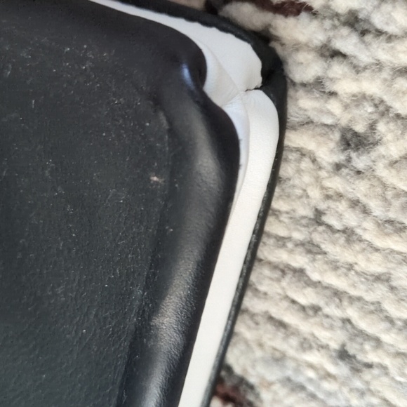 Kate Spade Saturday 2 in 1 Black & White Leather Double Wallet Wristlet - Picture 9 of 16